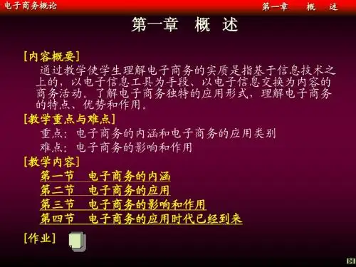 电子商务概论_1 概述