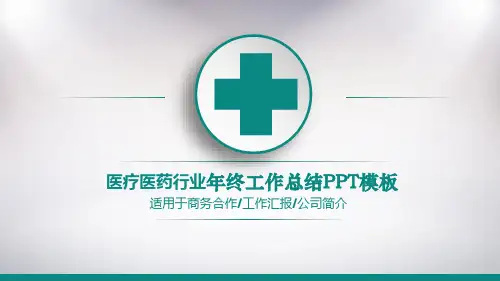 医药公司工作总结PPT