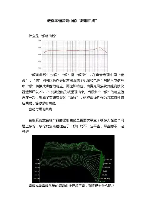 教你读懂音响中的“频响曲线”