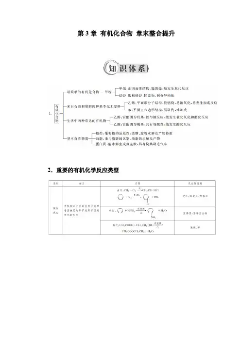 高中化学 人教版必修二 第三章 章末整合提升 学案