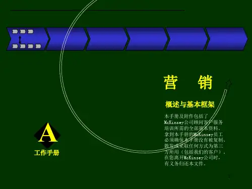 麦肯锡九大原则3 营销 概述与基本框架