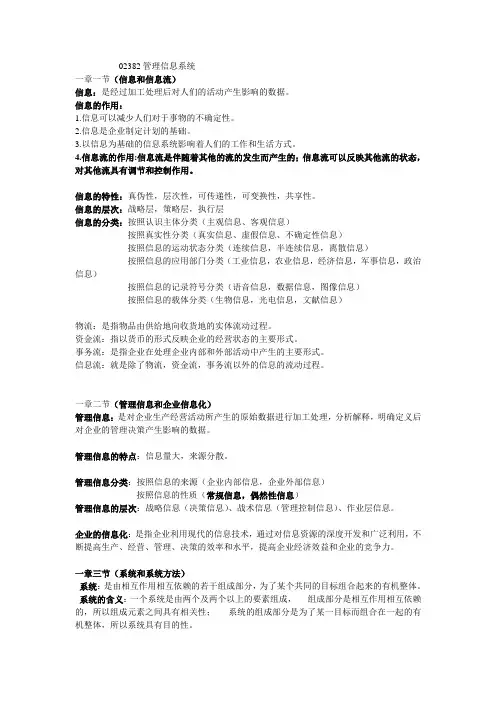02382管理信息系统