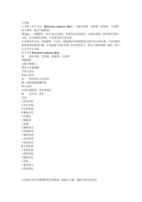 火龙果