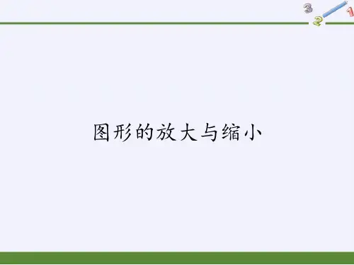 六年级数学下册课件-4.3.2 图形的放大与缩小11-人教版