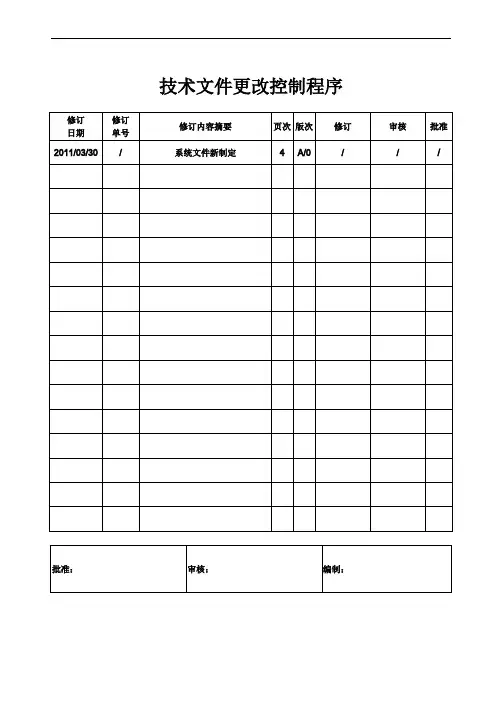技术文件更改控制程序