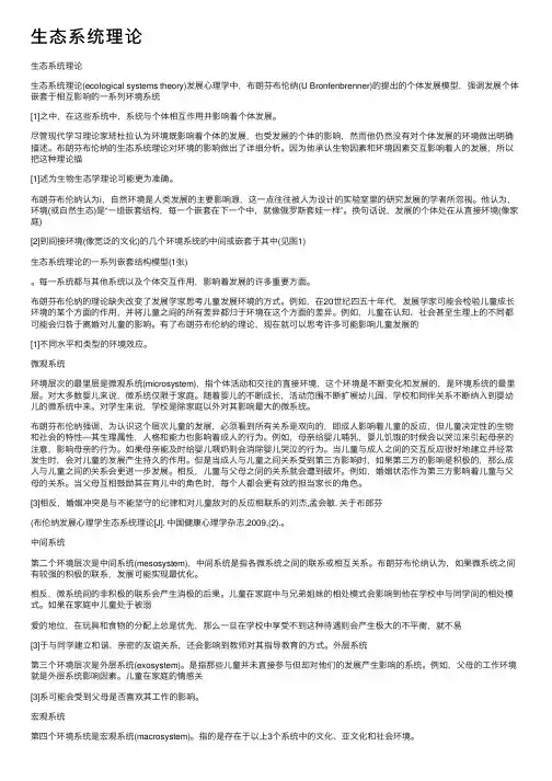 生态系统理论