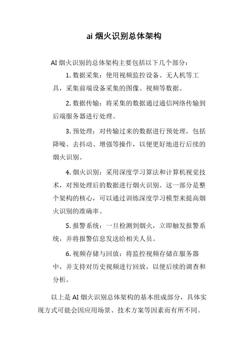 ai烟火识别总体架构