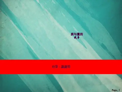 质与量的战争ppt课件
