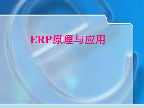 ERP原理与应用：第1章 ERP概述
