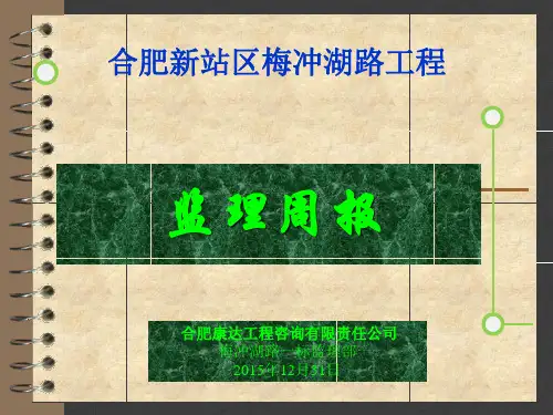 监理周报PPT版(监理汇报材料)