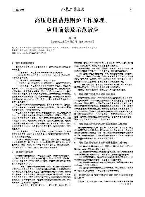 高压电极蓄热锅炉工作原理、应用前景及示范效应