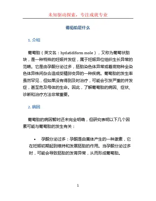 葡萄胎是什么