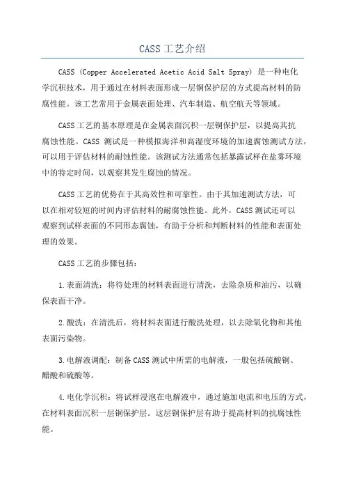 CASS工艺介绍