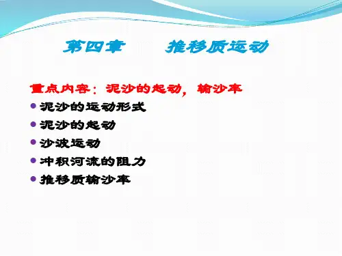 河流动力学第四章 推移质运动