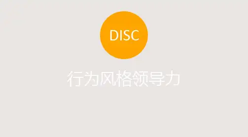 DISC遇见更好的自己行为风格领导力