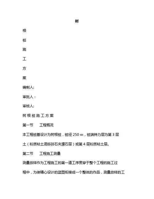 新版树根桩施工工艺图解(树根桩施工工艺)