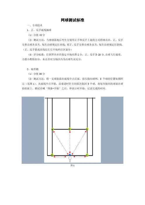 新--单招考试-网球标准