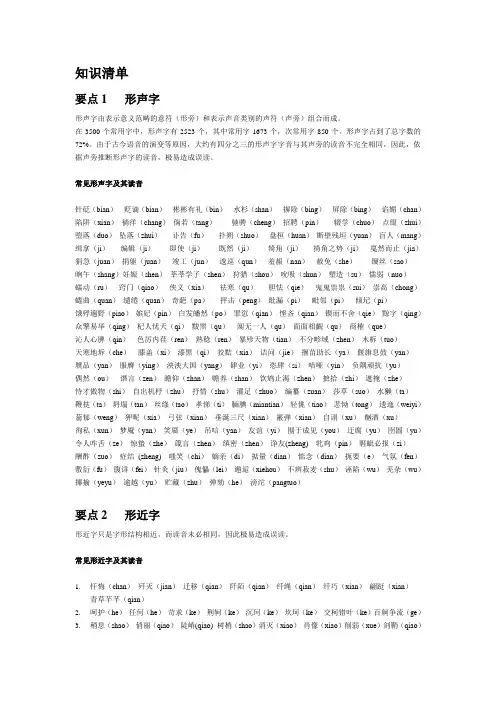 知识清单1