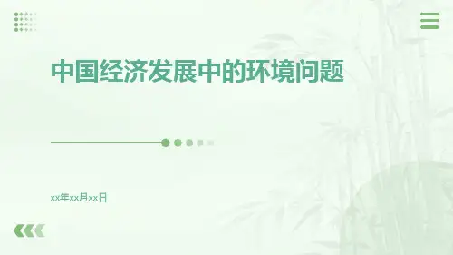 中国经济发展中的环境问题