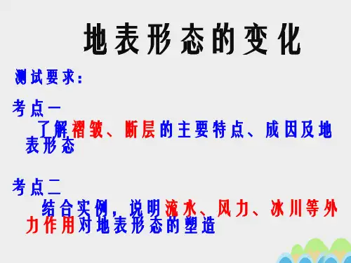 高中地理 3_3 地表形态的变化课件 新人教版选修1
