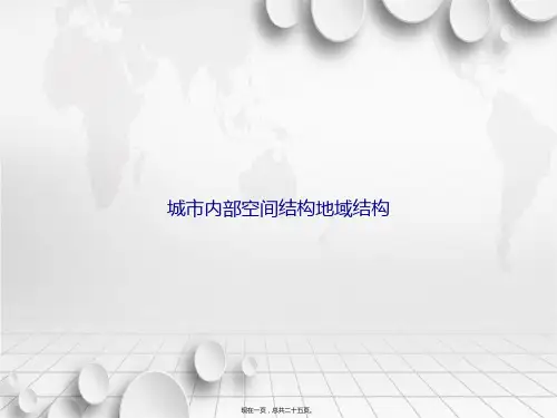 城市内部空间结构地域结构讲课文档