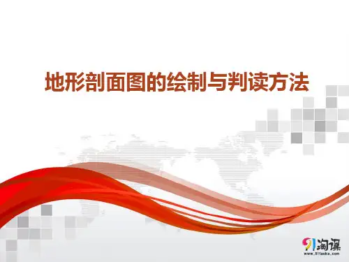 课件4：1.2地形剖面图的绘制与判读方法