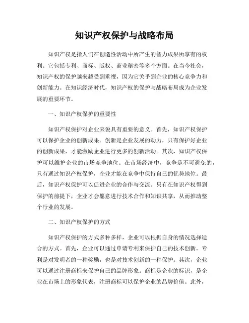知识产权保护与战略布局