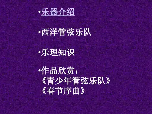 了解西洋管弦乐队发展史PPT