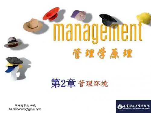 罗宾斯管理学原理第二章 管理环境