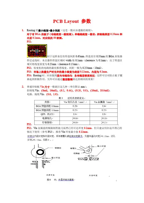 PCB Layout经验总结-自编