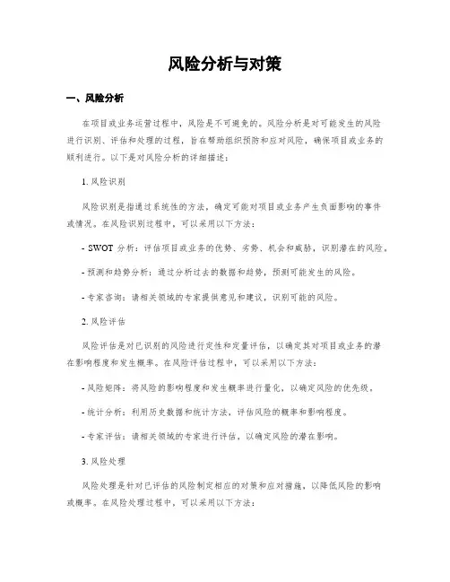 风险分析与对策
