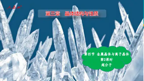 化学人教版(2019)选择性必修2  超分子