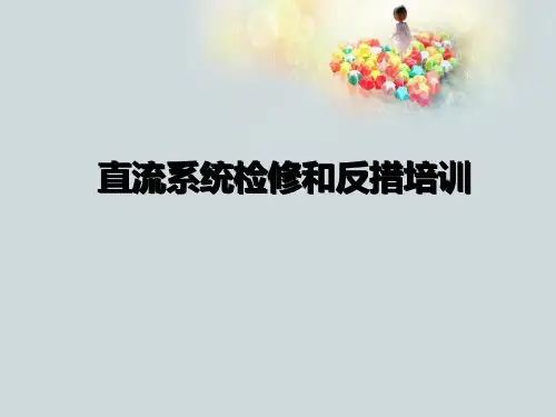 直流系统检修和反措培训