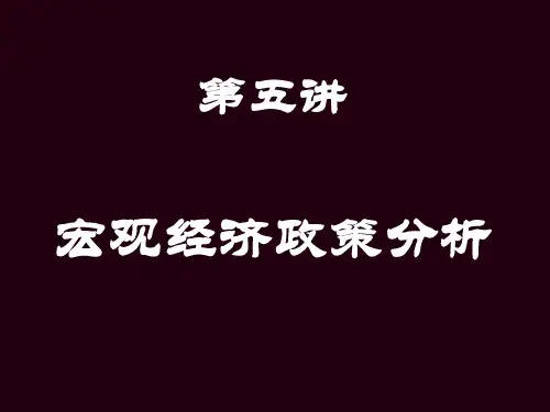 第五讲宏观经济政策分析.pptx