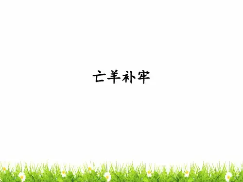 最新部编人教版小学二年级语文下册《亡羊补牢》精品教学课件