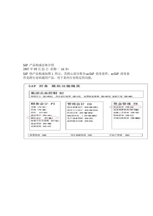 SAP产品构成总体介绍