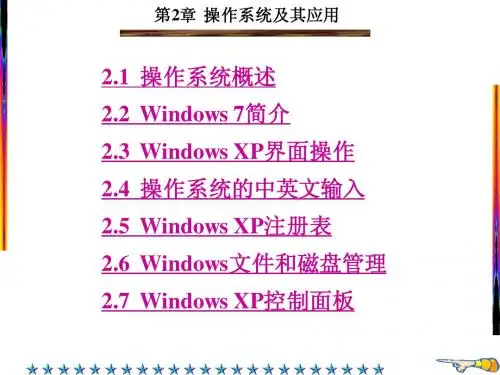 大学计算机基础教程2版第2章