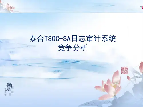 泰合TSOC-SA日志审计系统竞争分析