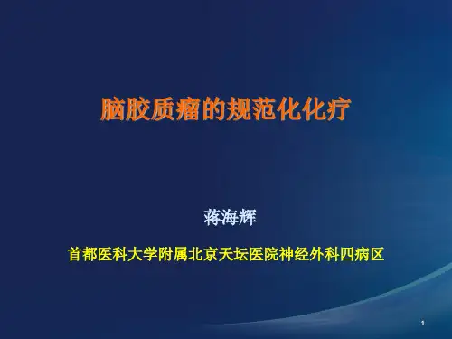 脑胶质瘤的规范化化疗_广州学习ppt课件