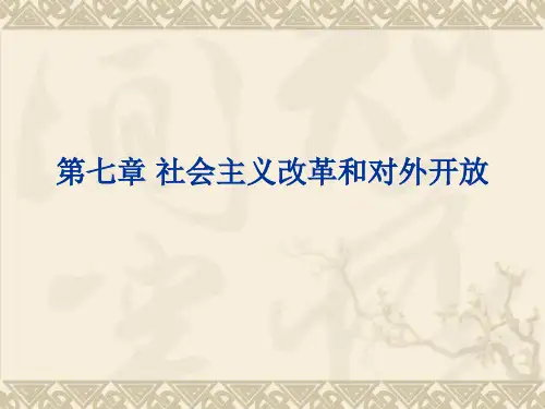 社会主义改革和对外开放讲义.ppt