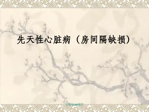 先天性心脏病房缺ppt课件