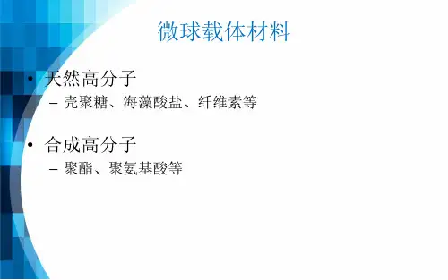 载药微球综述