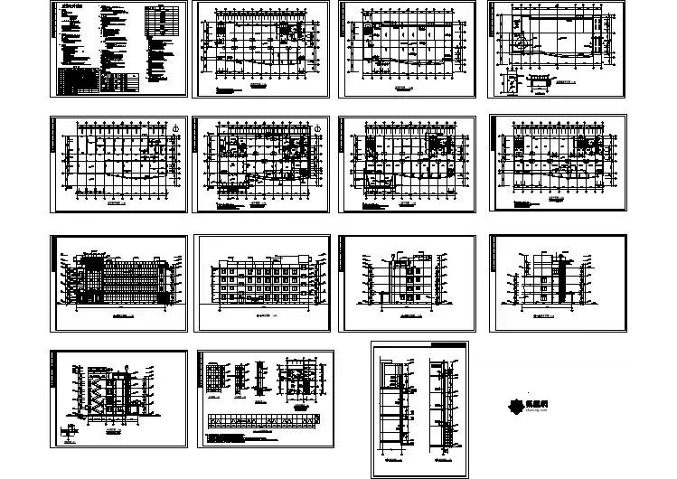 医院门诊楼全套建筑设计CAD图纸