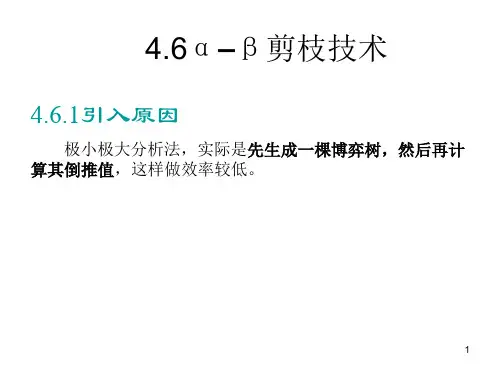 4.6 α–β剪枝技术