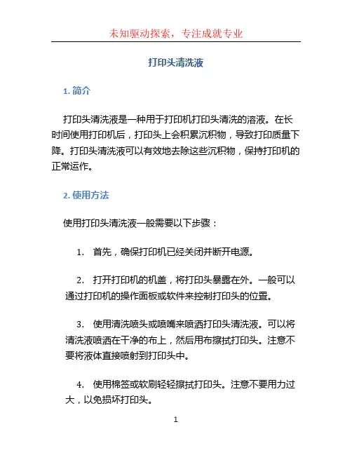 打印头清洗液 (2)