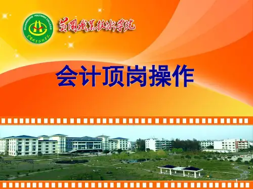 会计分岗操作课程说课ppt课件