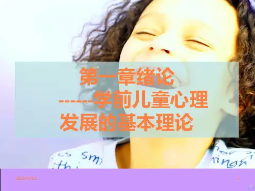 学前儿童发展基本理论PPT课件