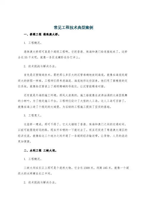 常见工程技术典型案例