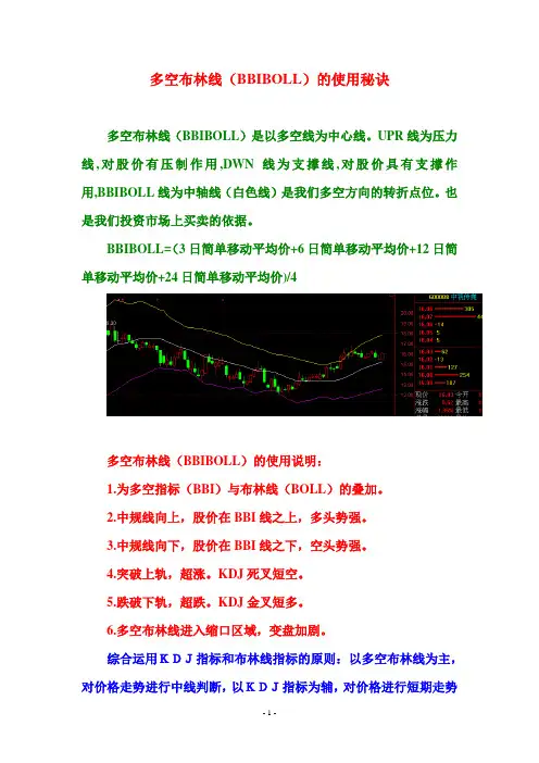 多空布林线(BBIBOLL)的使用秘诀