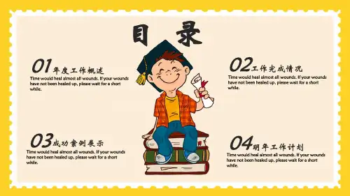 教育行业述职报告PPT